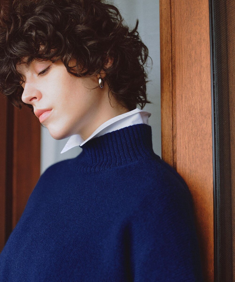 UNFILO ウールカシミヤ ハイネックニット 