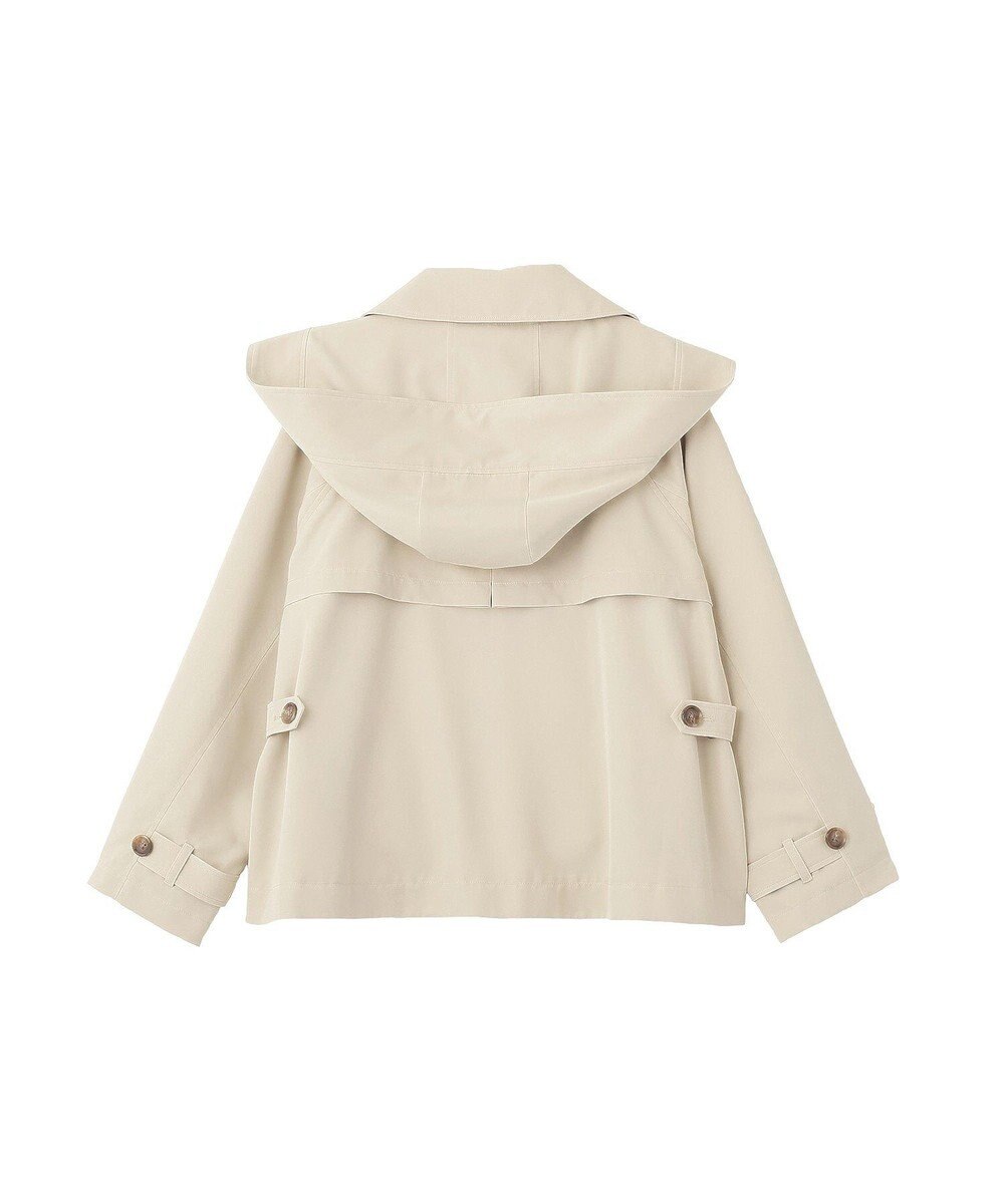 earth music&ecology 2WAYフードショートフレアトレンチ 