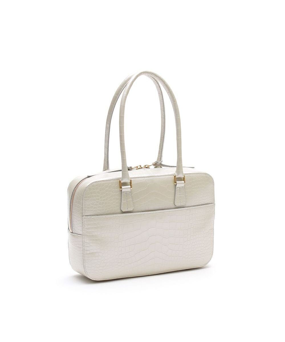 A.D.M.J. 【牛革】クロコ型押し ボストン28cm 