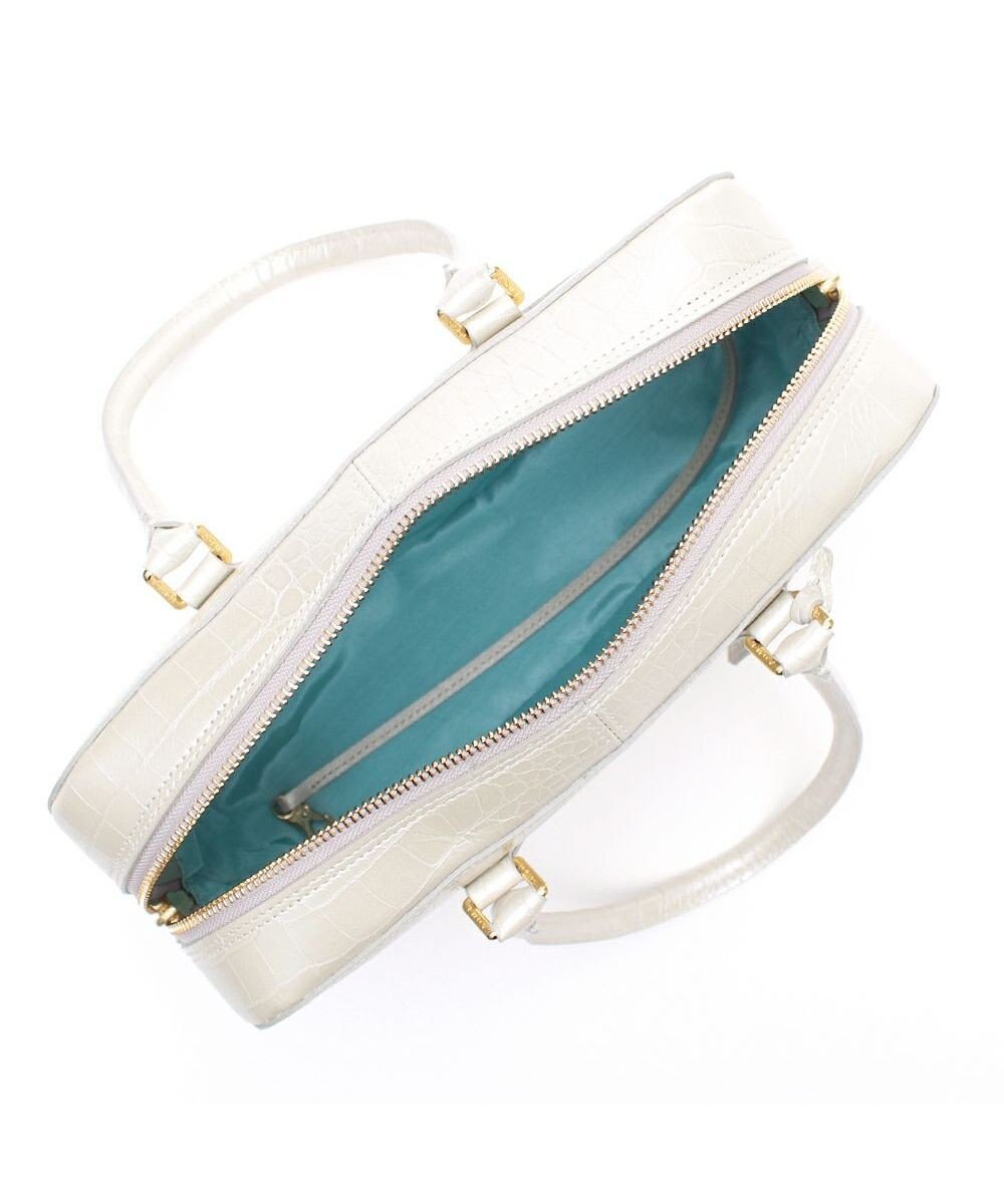 A.D.M.J. 【牛革】クロコ型押し ボストン28cm 