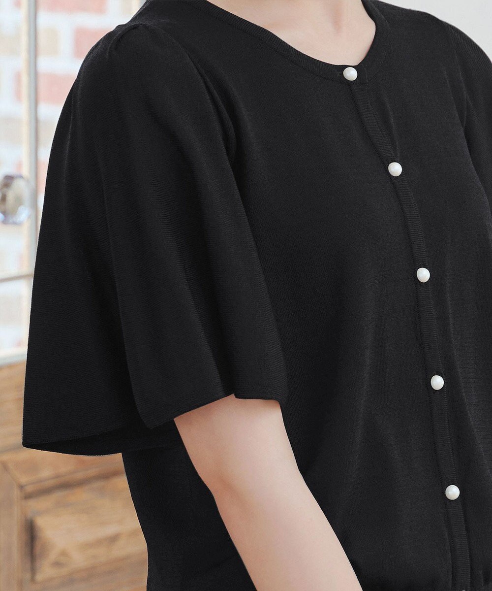 Tiaclasse 【洗える】フレアスリーブカーディガン 