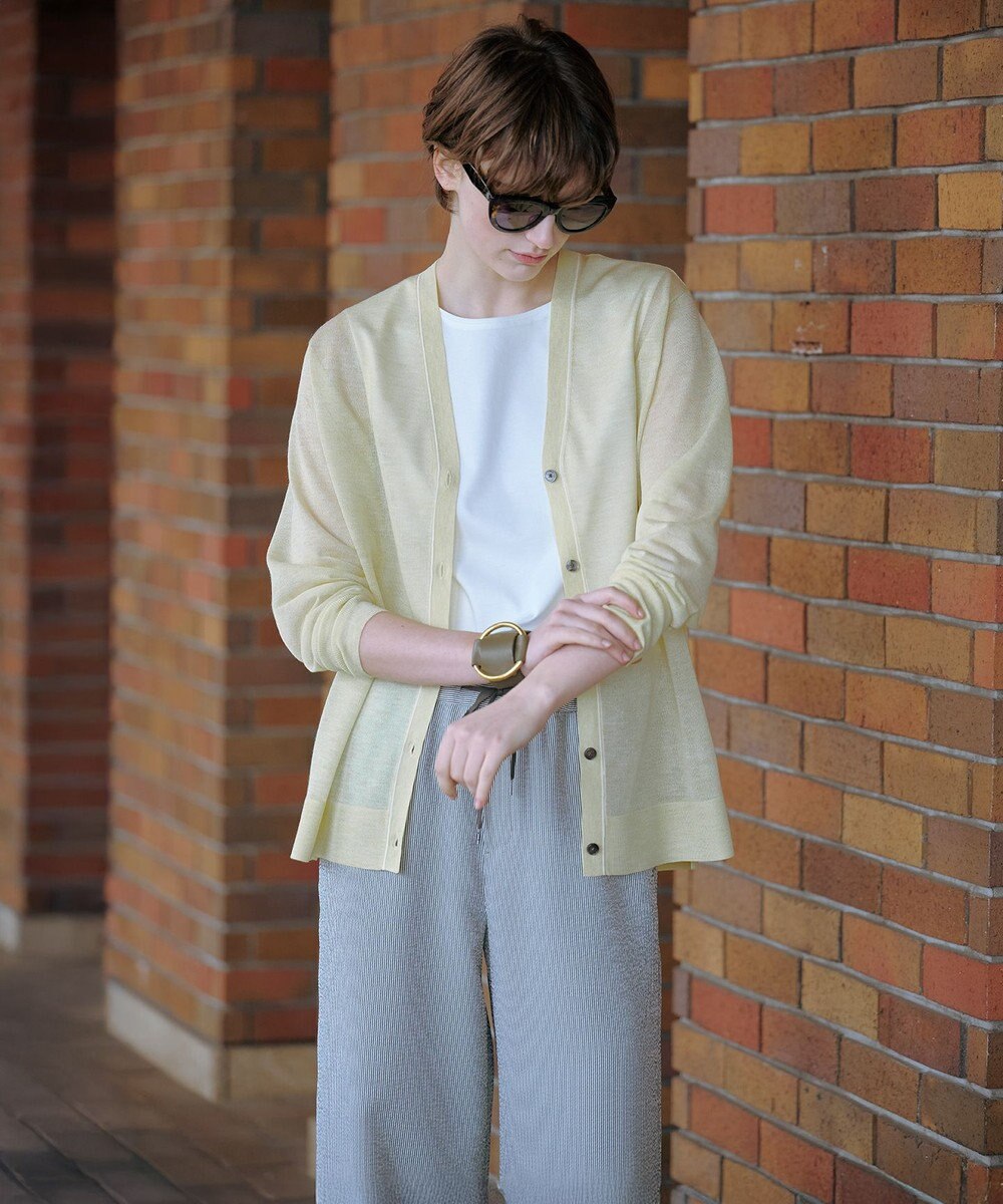 J.PRESS LADIES 【WEB限定カラーあり・洗える】Vis/Peスパーク ニット カーディガン 