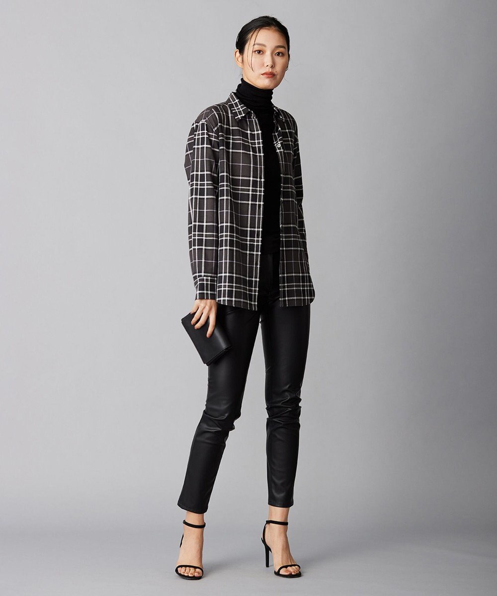 ICB 【洗える】コットンカポックチェック シャツ 