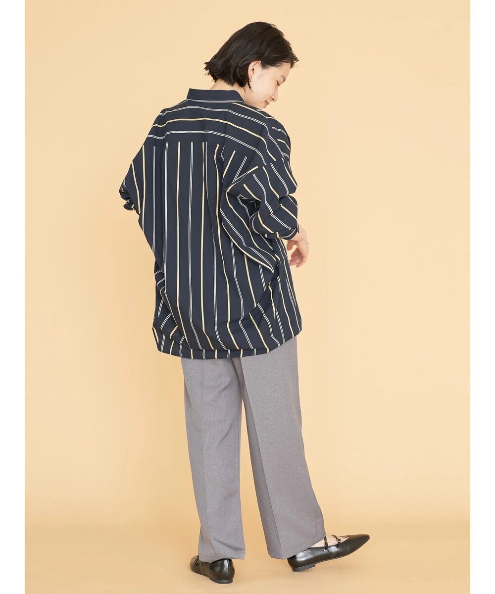 AMERICAN HOLIC ドビーストライプシャツチュニック 