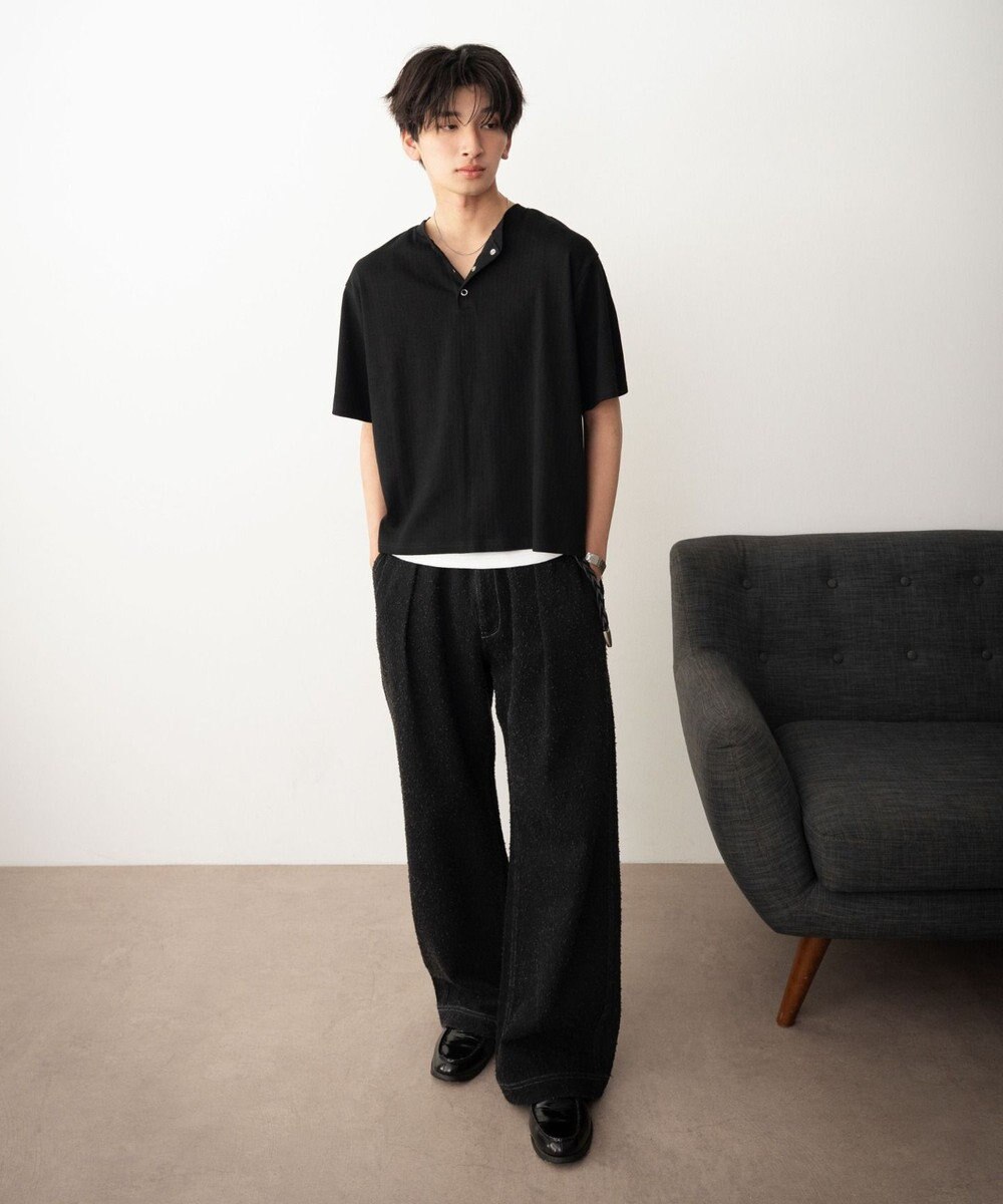 WEGO リングドットヘンリーネックリブT（SS） 