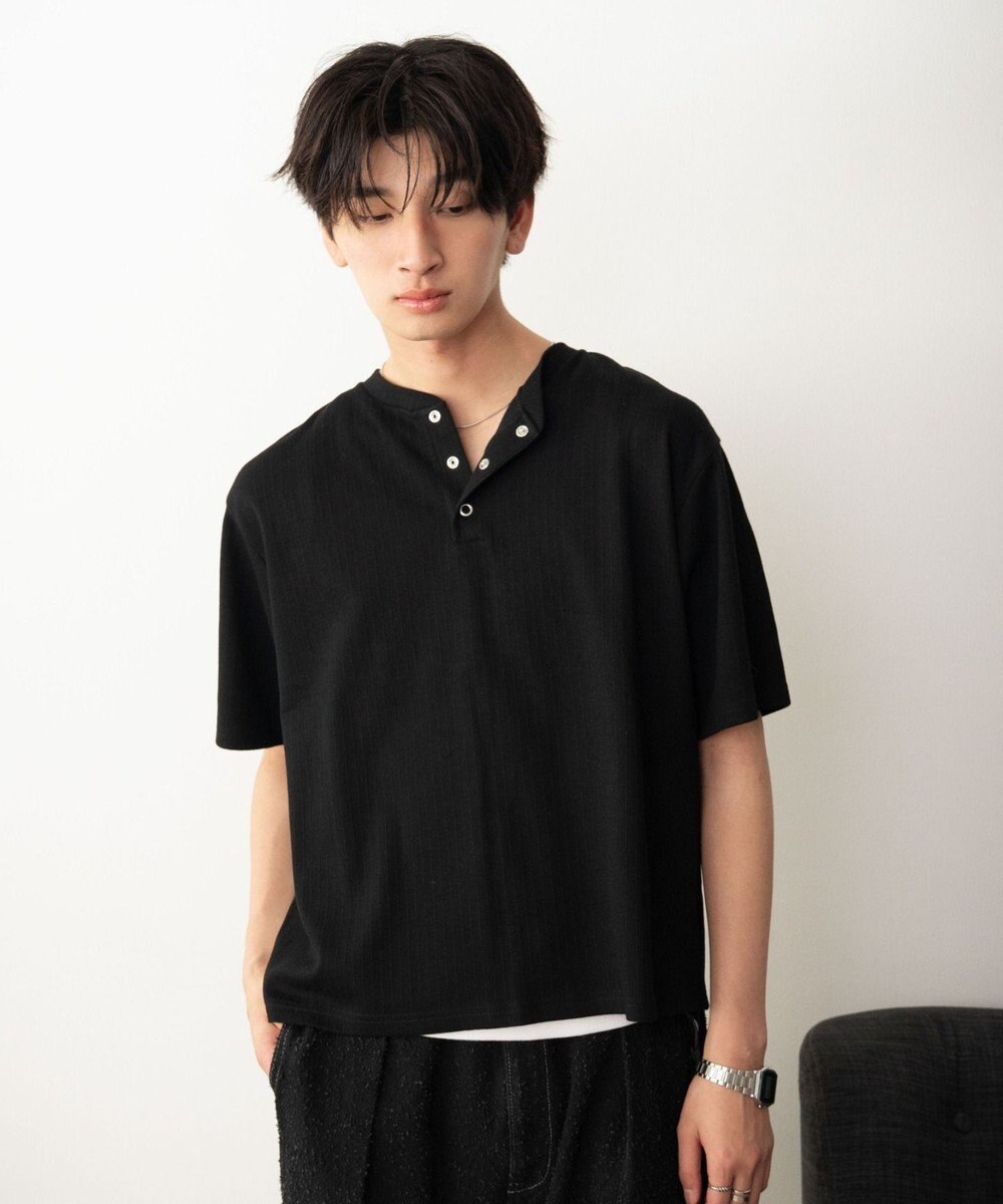 WEGO リングドットヘンリーネックリブT（SS） 