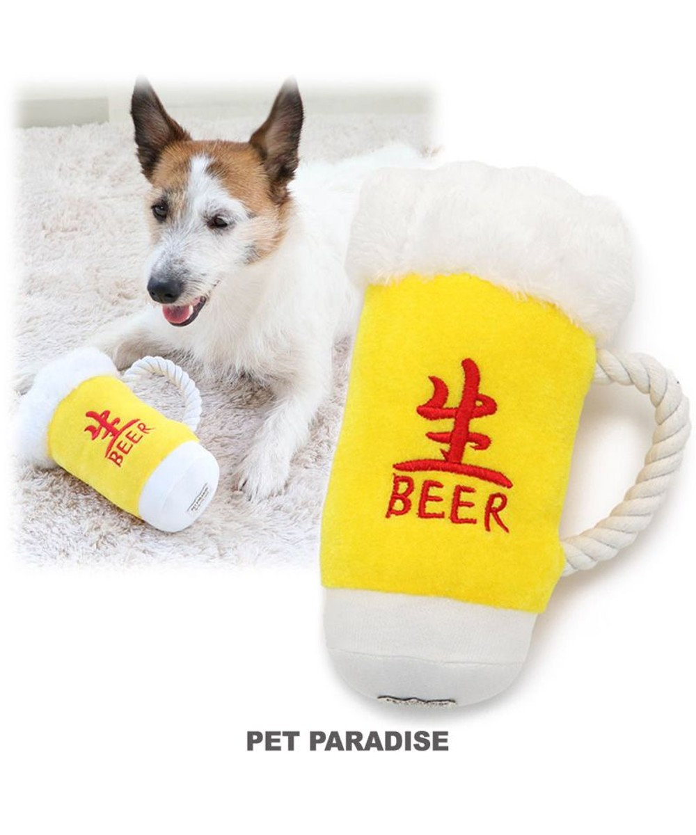 PET PARADISE ペットパラダイス 犬 おもちゃ 大生ビール 小 白~オフホワイト