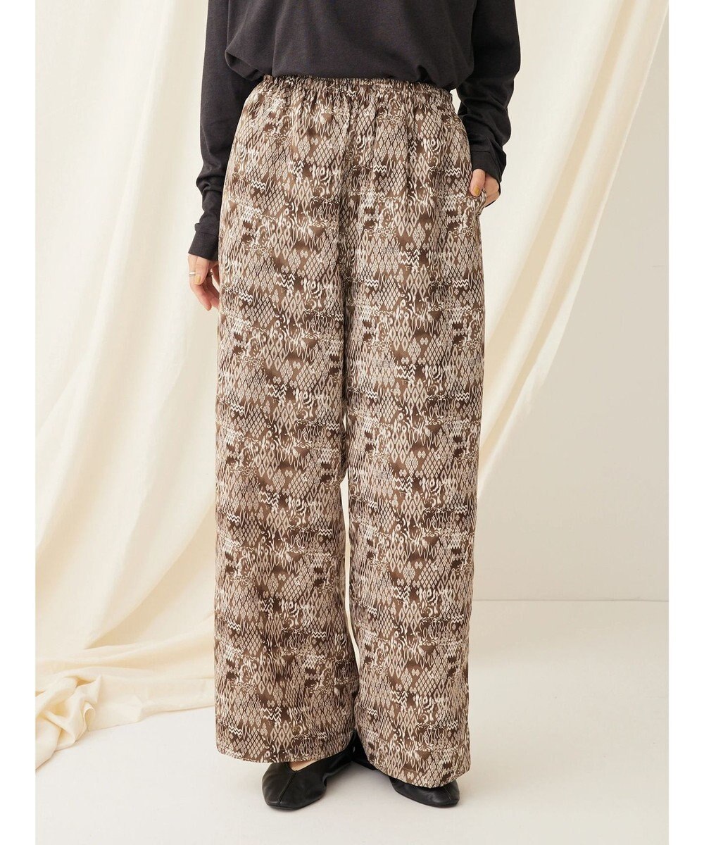 CRAFT STANDARD BOUTIQUE アソートプリント　柄イージーパンツ 