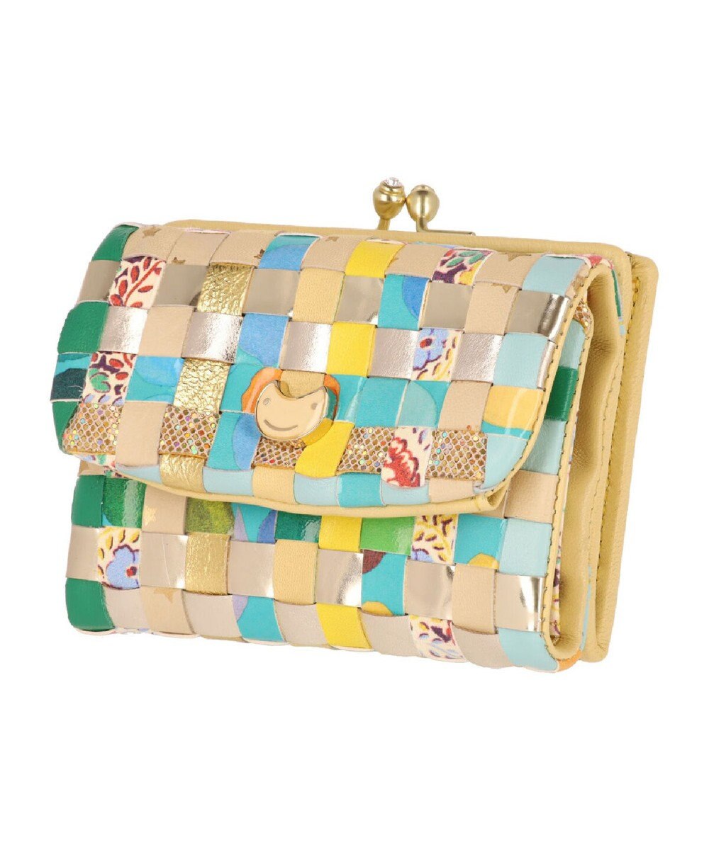 tsumori chisato CARRY エポネコメッシュ 2つ折り財布 がま口 