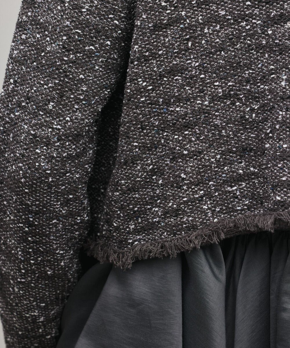 GRACE CONTINENTAL ツイードニットカーディガン 