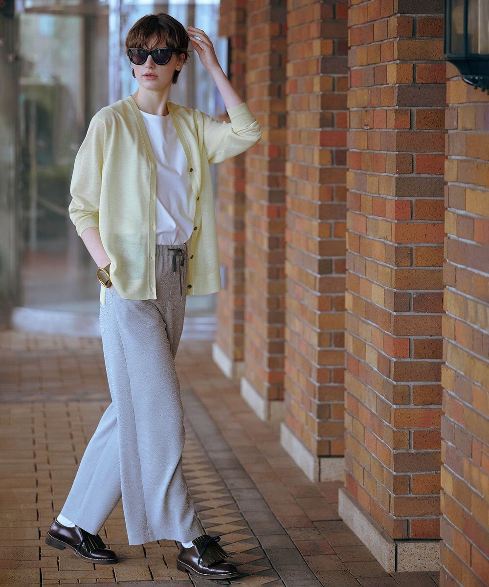 J.PRESS LADIES 【WEB限定カラーあり・洗える】Vis/Peスパーク ニット カーディガン 