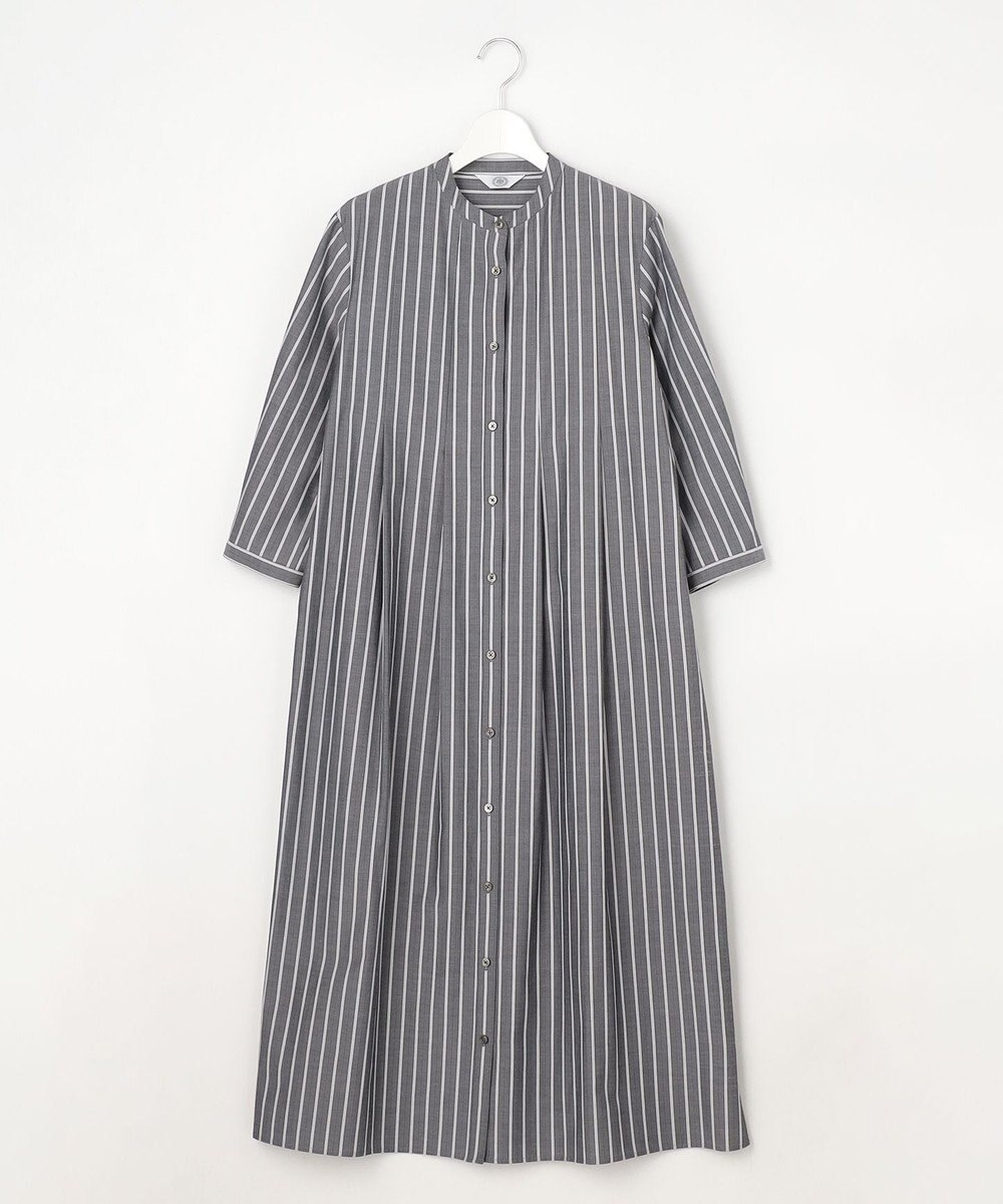 J.PRESS LADIES S TC ハイカウントストライプ シャツ ワンピース 