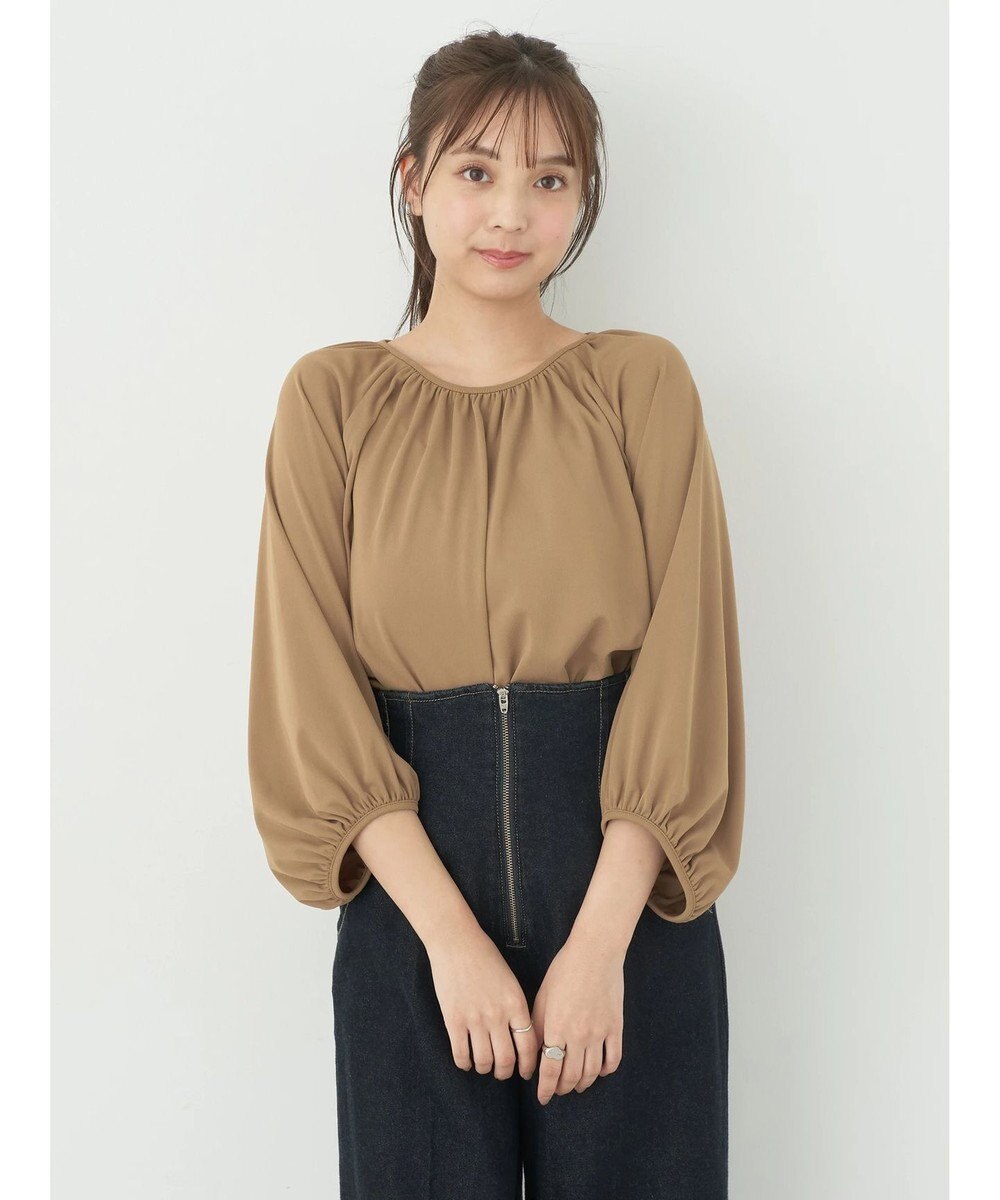 earth music&ecology パフスリーブカットソー 