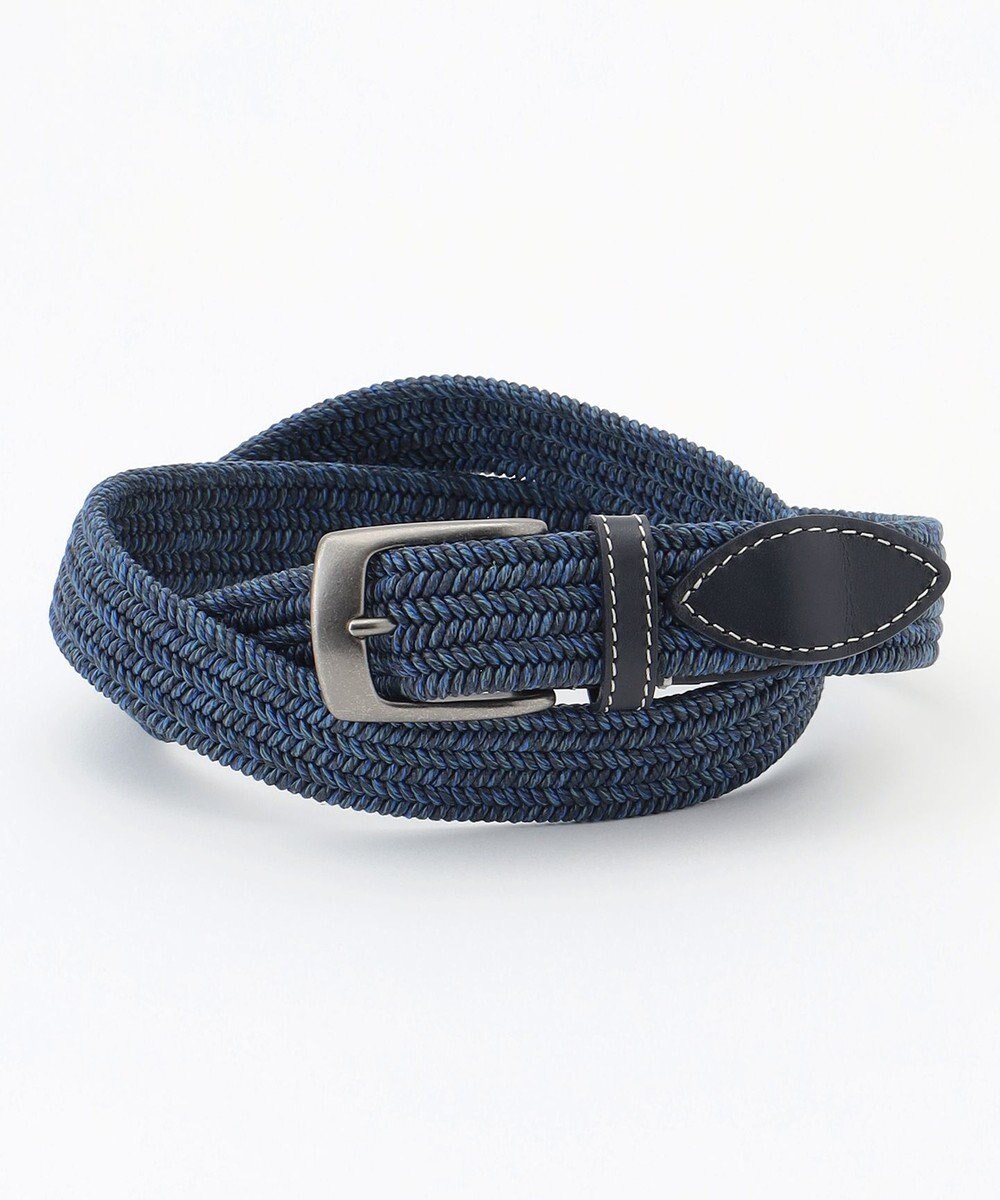 JOSEPH ABBOUD 【イタリア素材・ストレッチ・日本製】 コットンメランジストレッチ ベルト 