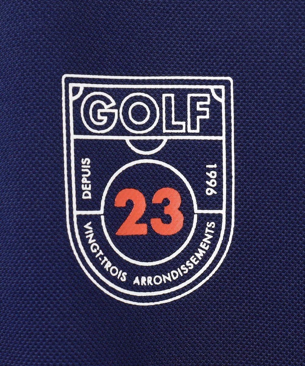 23区GOLF 【WOMEN】【吸水速乾/UVカット】グラフィカルポロシャツ 