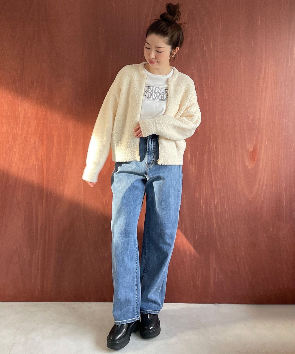 UNFILO 【UNFILO DENIM】撥水 カーブワイドデニム 