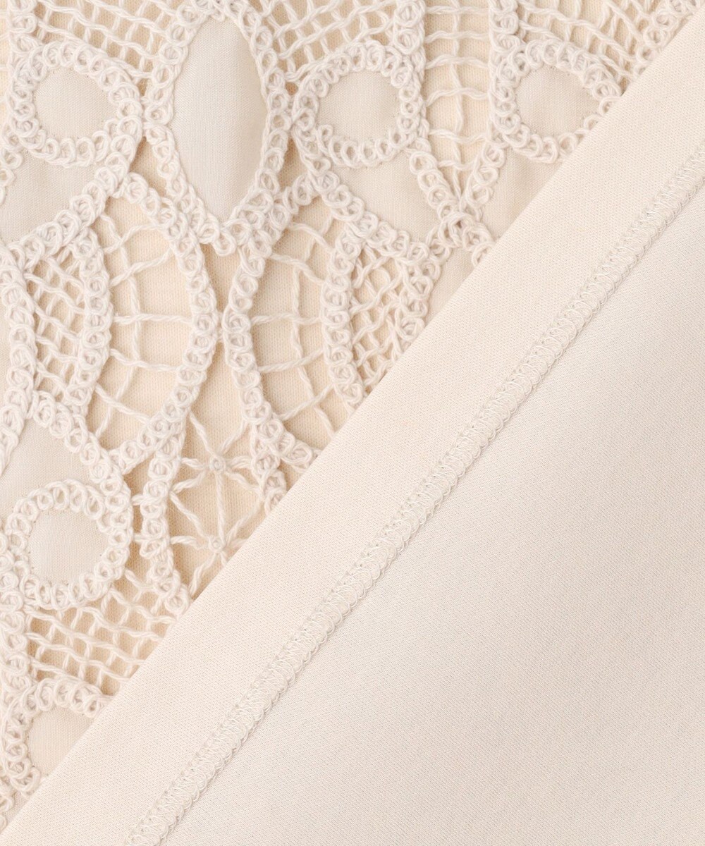 23区 【先行予約】コードエンブロイダリージャージー フレンチスリーブ カットソー 