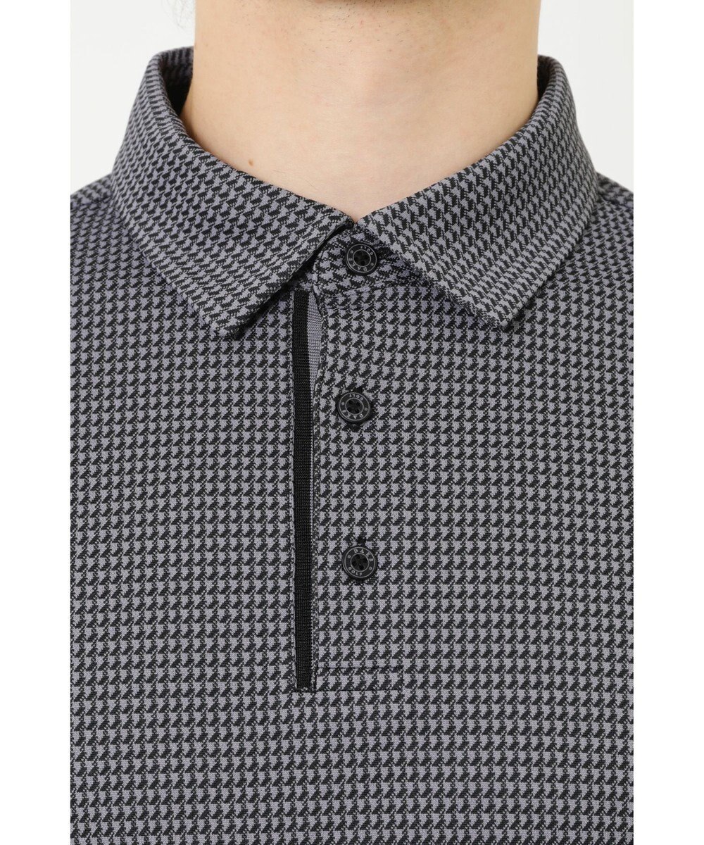 DAKS 【DAKS GOLF】 ジャガード長袖ニットポロ 