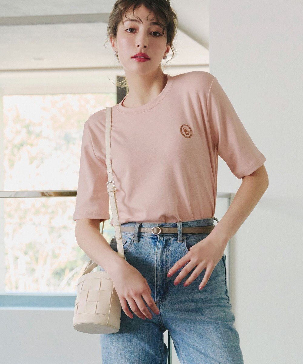 Tiaclasse  【ストラップ付き】編みこみミニバゲットバッグ 