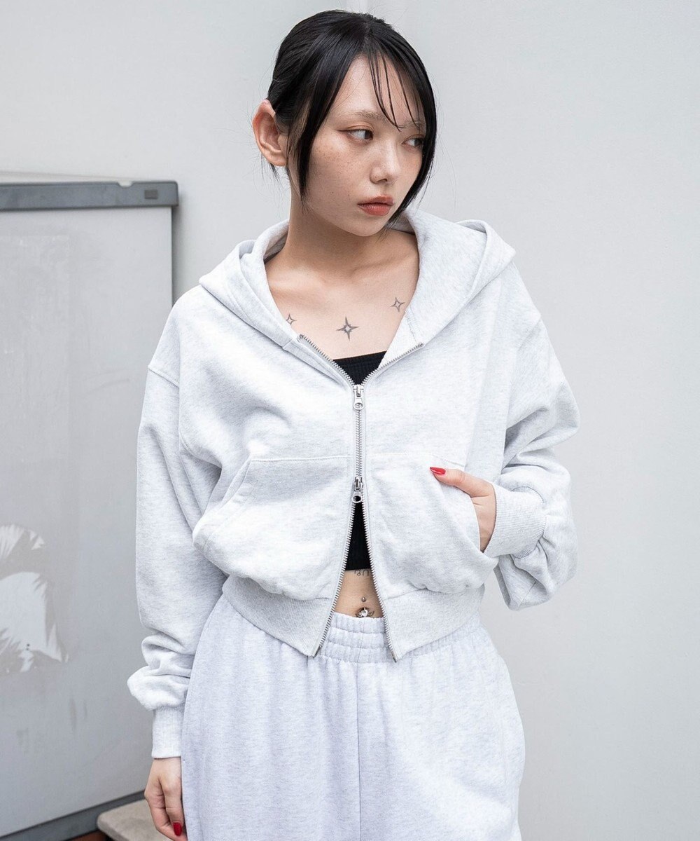 WEGO ショートZIPパーカー 