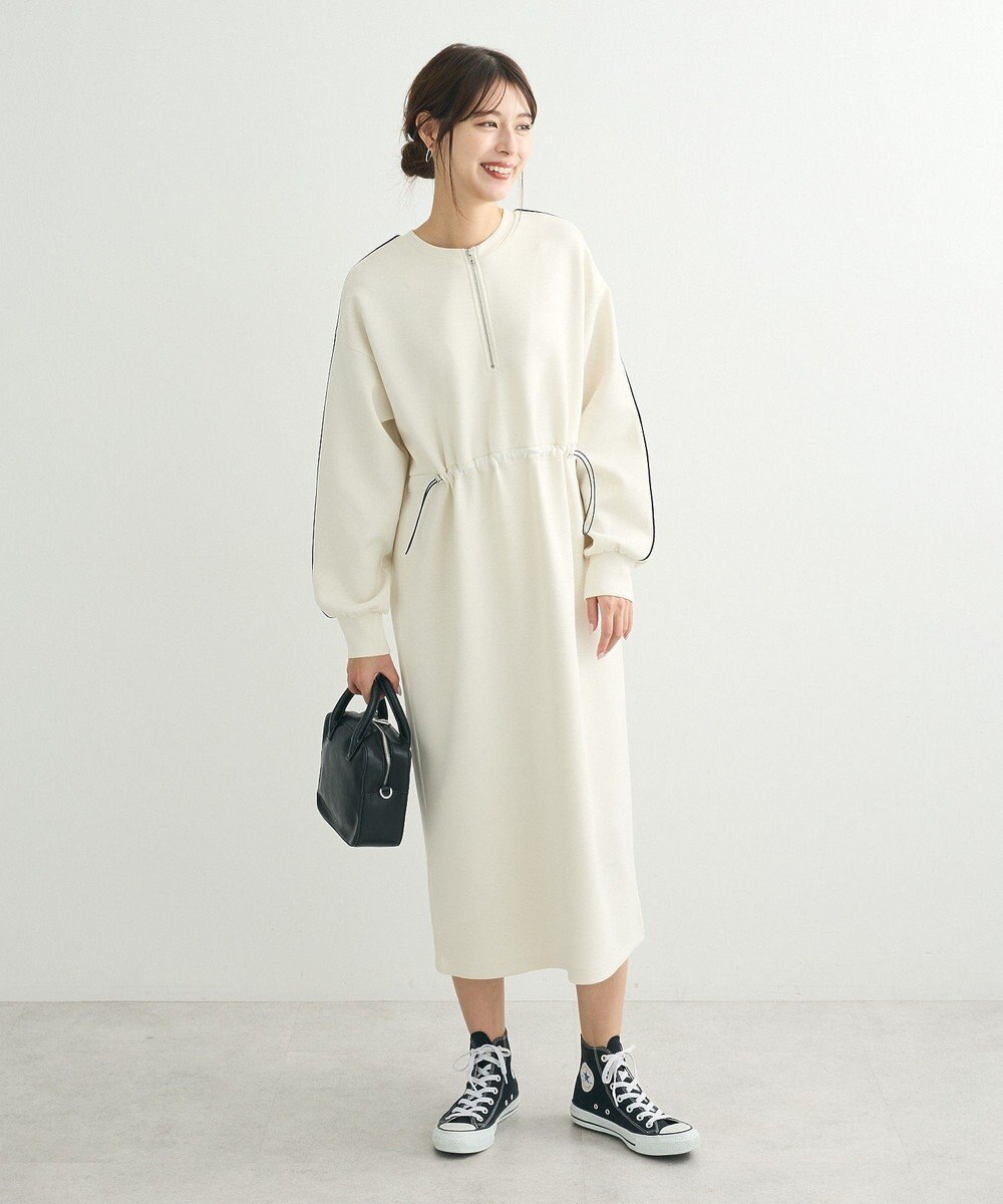 Green Parks ハーフＺＩＰトラックワンピース 