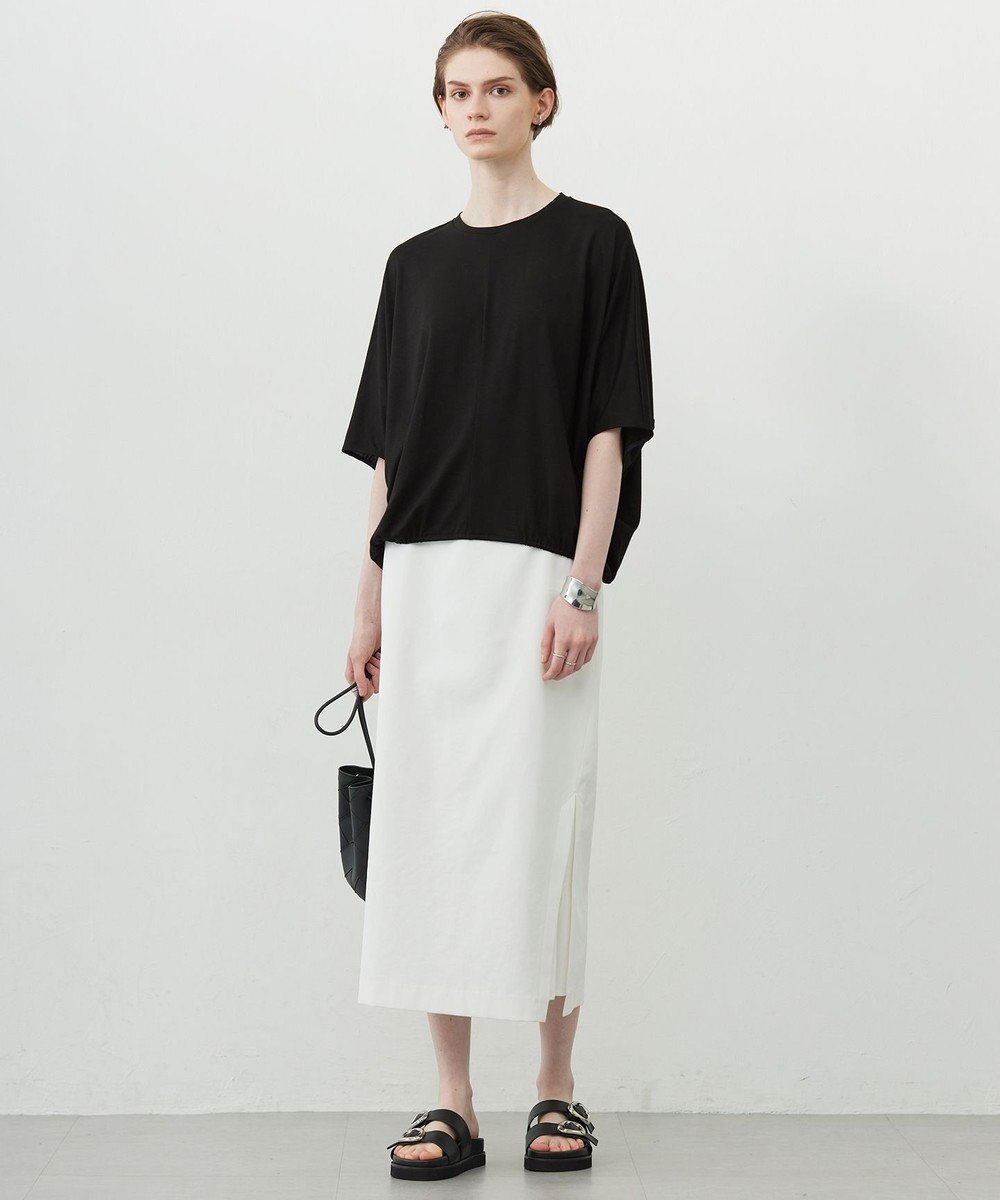 ICB L 【接触冷感・速乾・洗える】Ly.Coハイゲージ ドルマンスリーブプルオーバー 