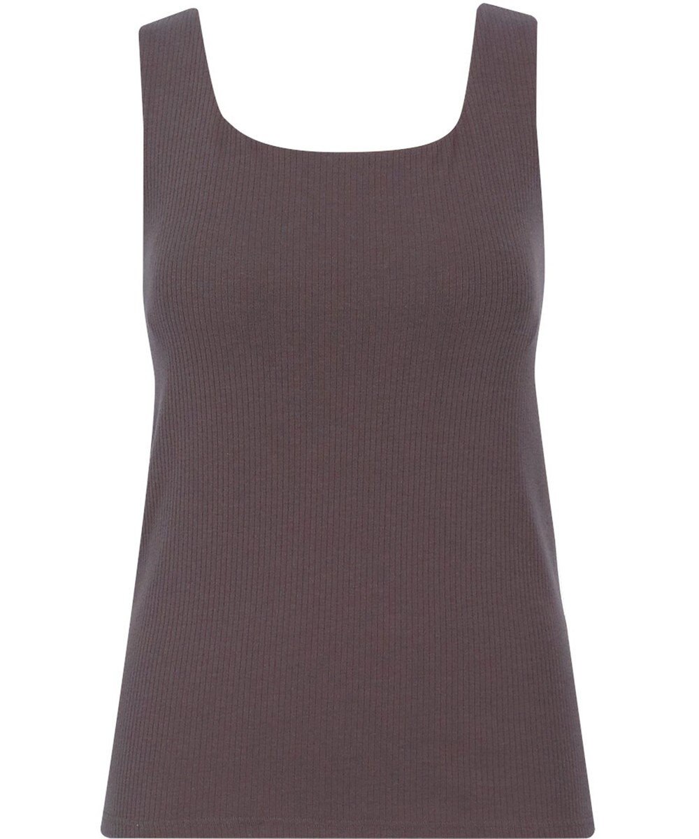 Wing カップ付きタンクトップ ラク きれいなバストシルエット 綿混(身生地) 【シンクロブラトップ】 リブタイプ ブラトップ ET1173 ウイング／ワコール 