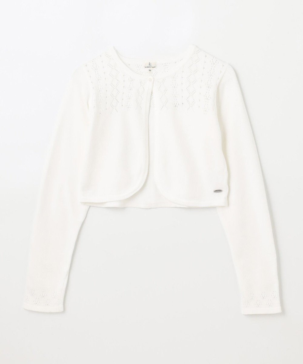 組曲 KIDS 【150-160㎝】レーシー ボレロ 