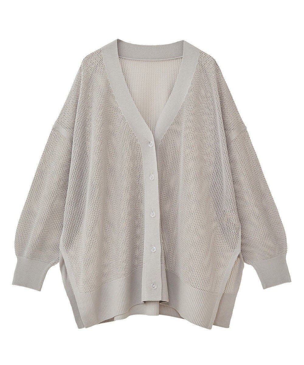 earth music&ecology メッシュルーズカーディガン 