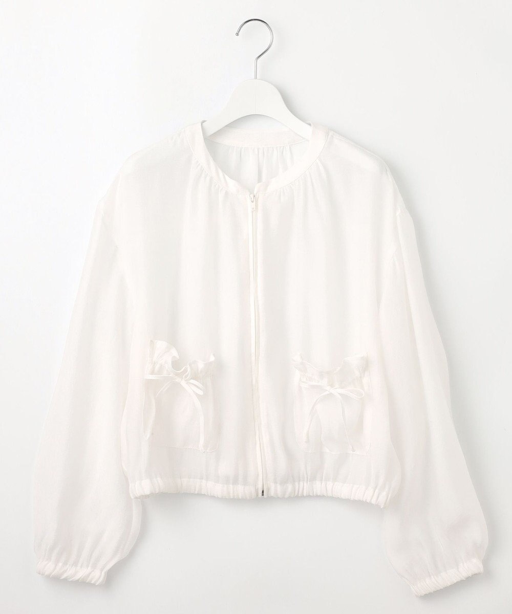 Feroux リボンポケット シアー ブルゾン 