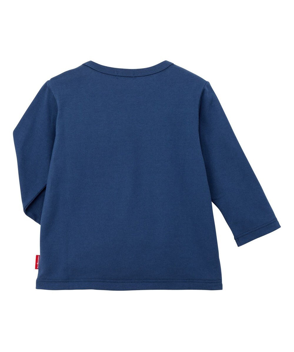MIKI HOUSE HOT BISCUITS 【80-120cm】パステルロゴ 長袖Tシャツ 