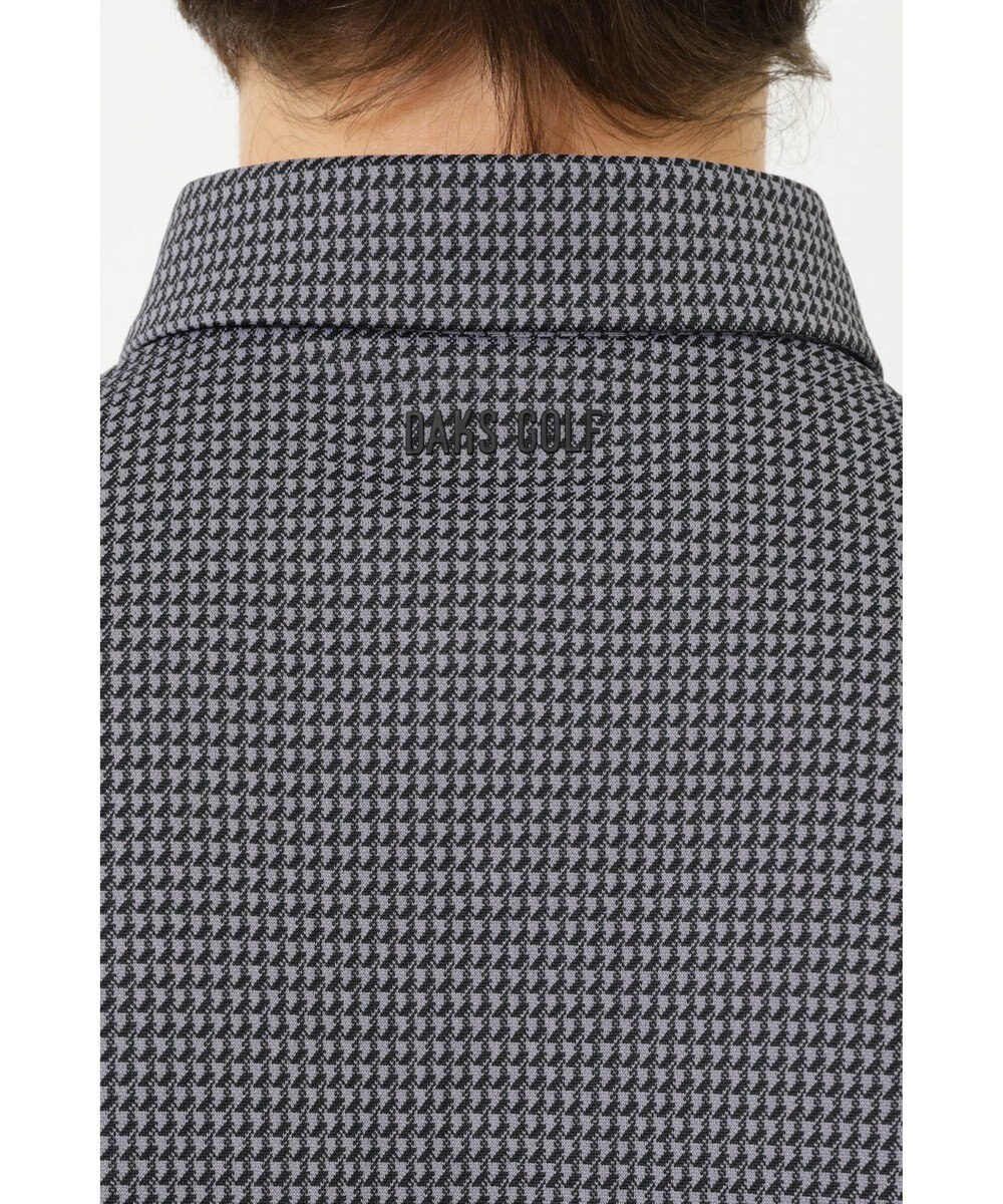 DAKS 【DAKS GOLF】 ジャガード長袖ニットポロ 