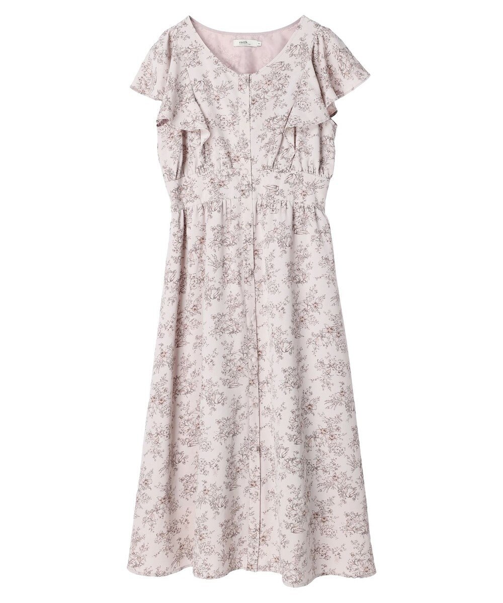 earth music&ecology フラワーフレアワンピース 