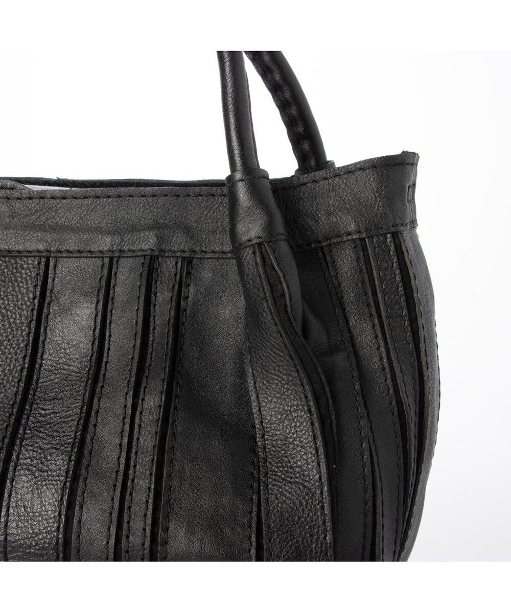 UNBILLION ピークスピーク PEAKS PEAK / ソフトレザーマルチストライプラウンド2wayバッグ 