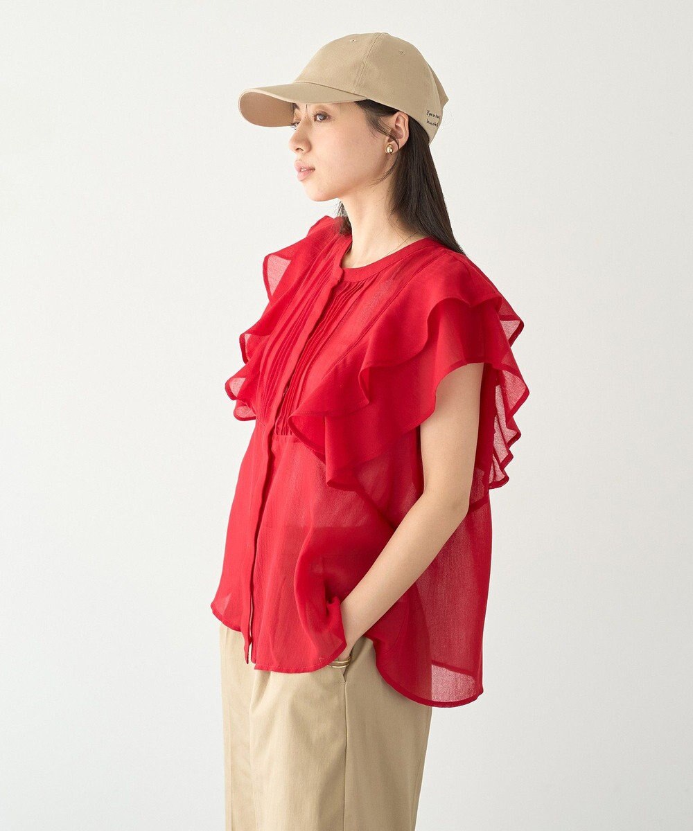earth music&ecology ラッフルブラウス 