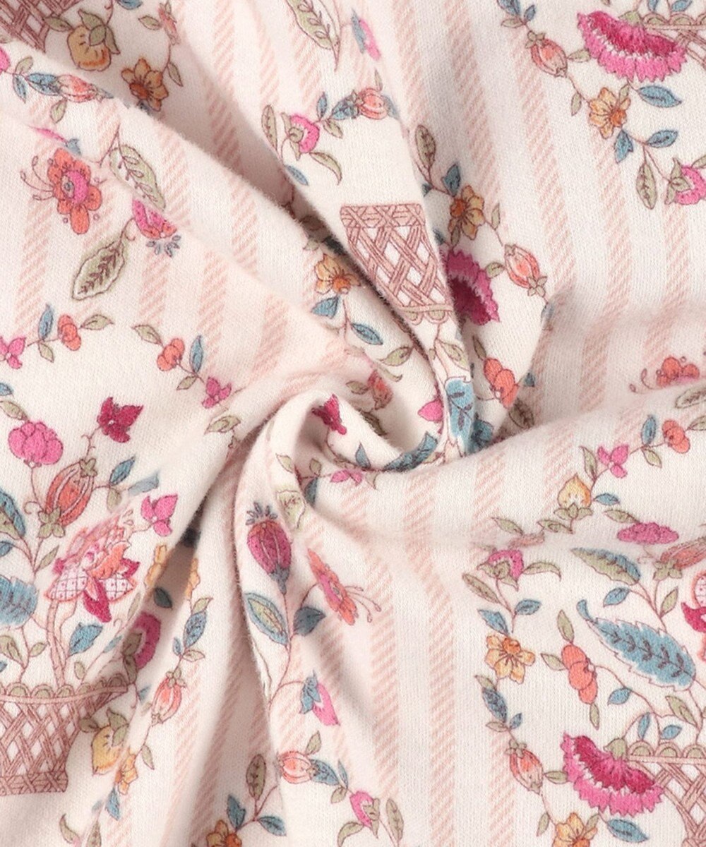 WACOAL ワコール_リラックス＆スリープ パジャマ 長袖 長ズボン 綿100％(本体) スムース素材 上下セット 前開き ミントン NDW417 /ワコール 