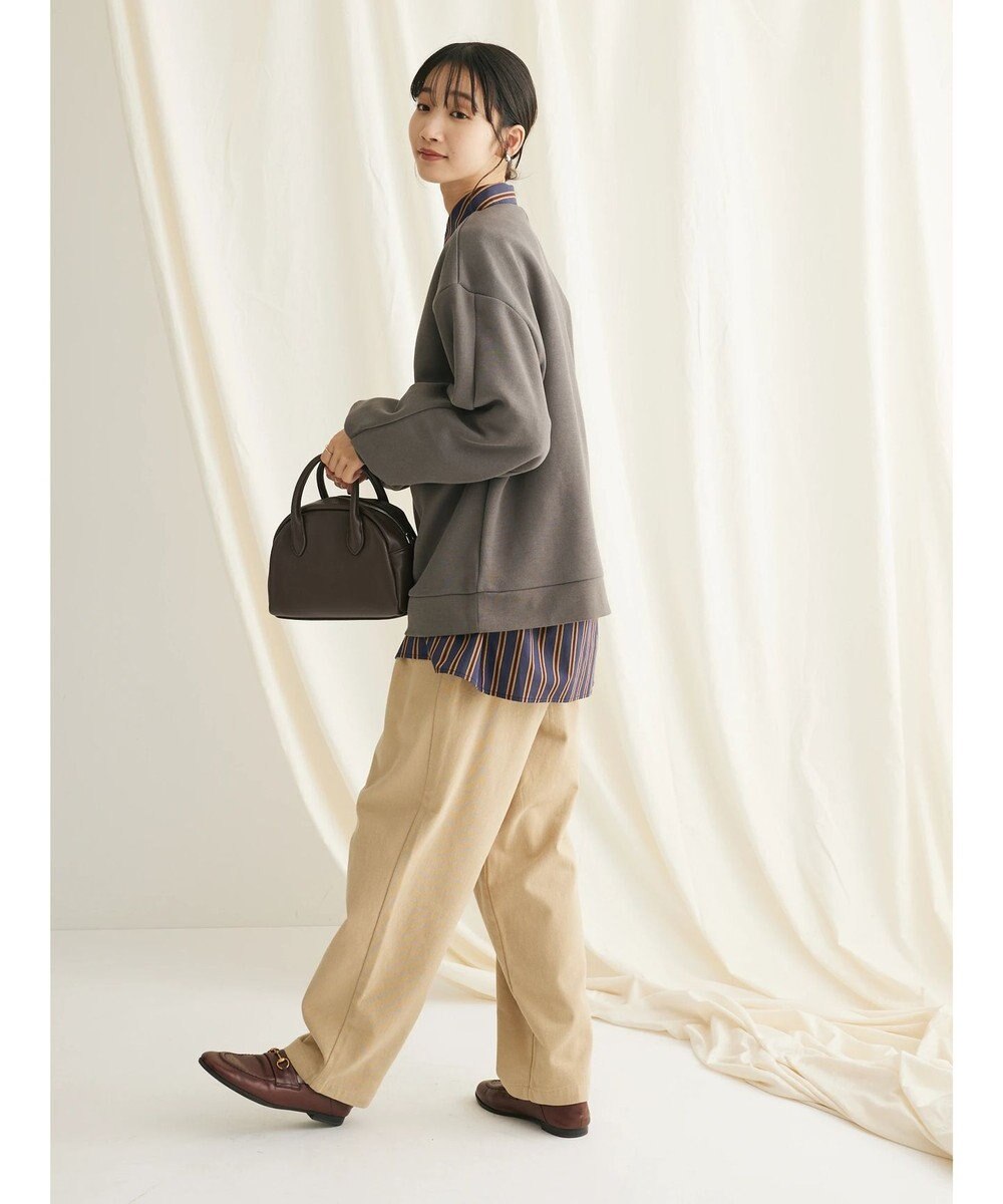 CRAFT STANDARD BOUTIQUE 綿ピーチ綺麗シルエットパンツ 