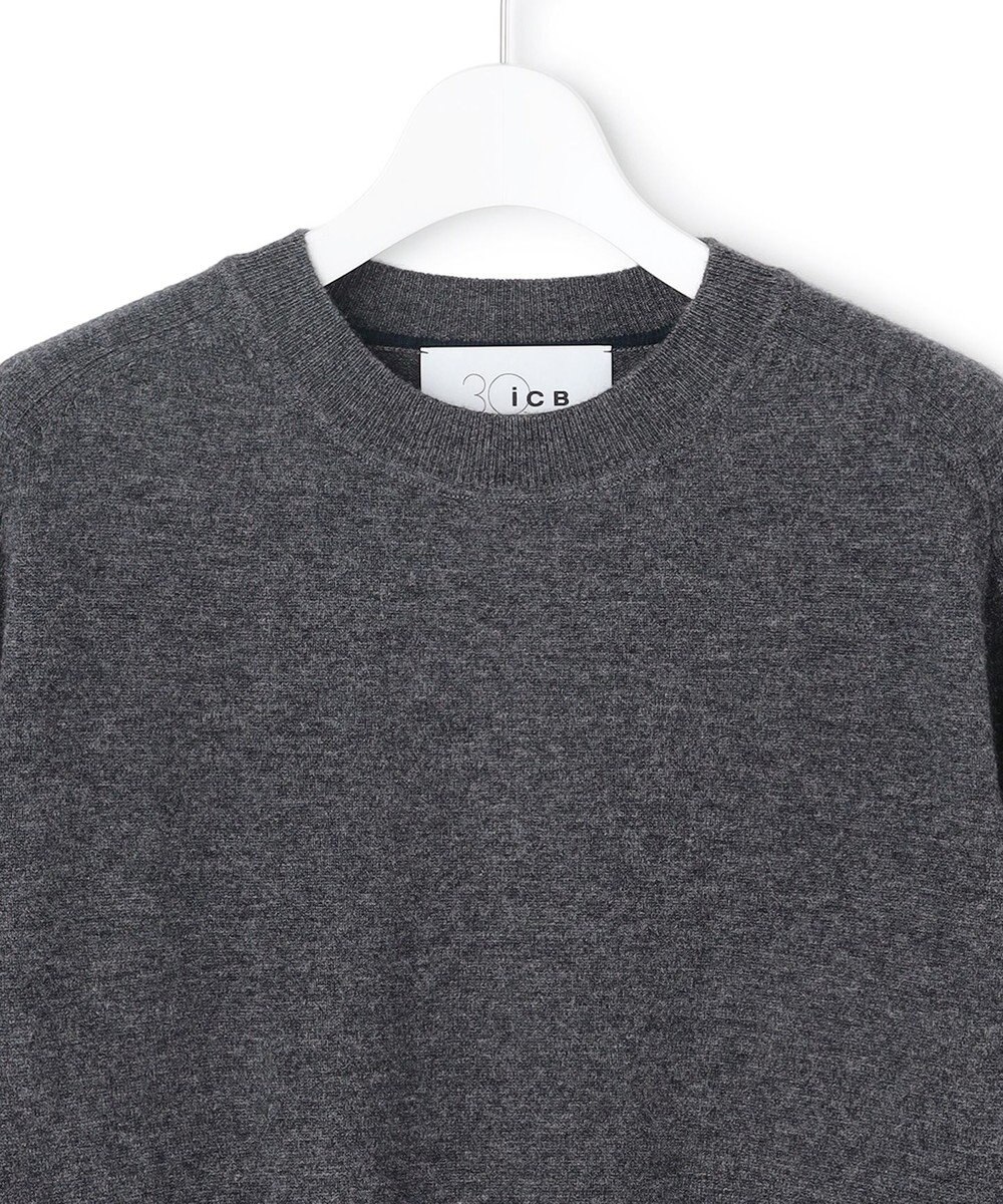 ICB 【30th ANNIVERSARY】 カシミヤブレンド 配色デザインプルオーバー 