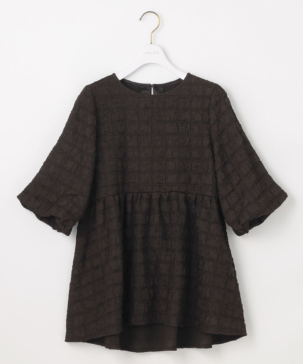 ANY SIS 【洗える】ワッフルライクフクレジャカード チュニック 