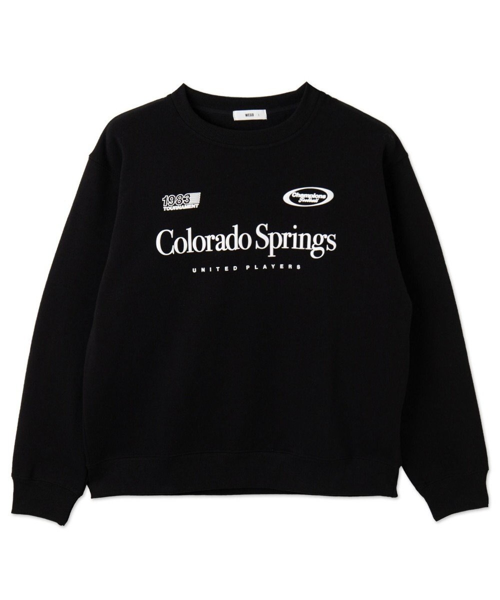 WEGO 【ユニセックス着用ITEM/裏起毛/SMLサイズ展開】リラックスフィットゲームロゴプルオーバー 