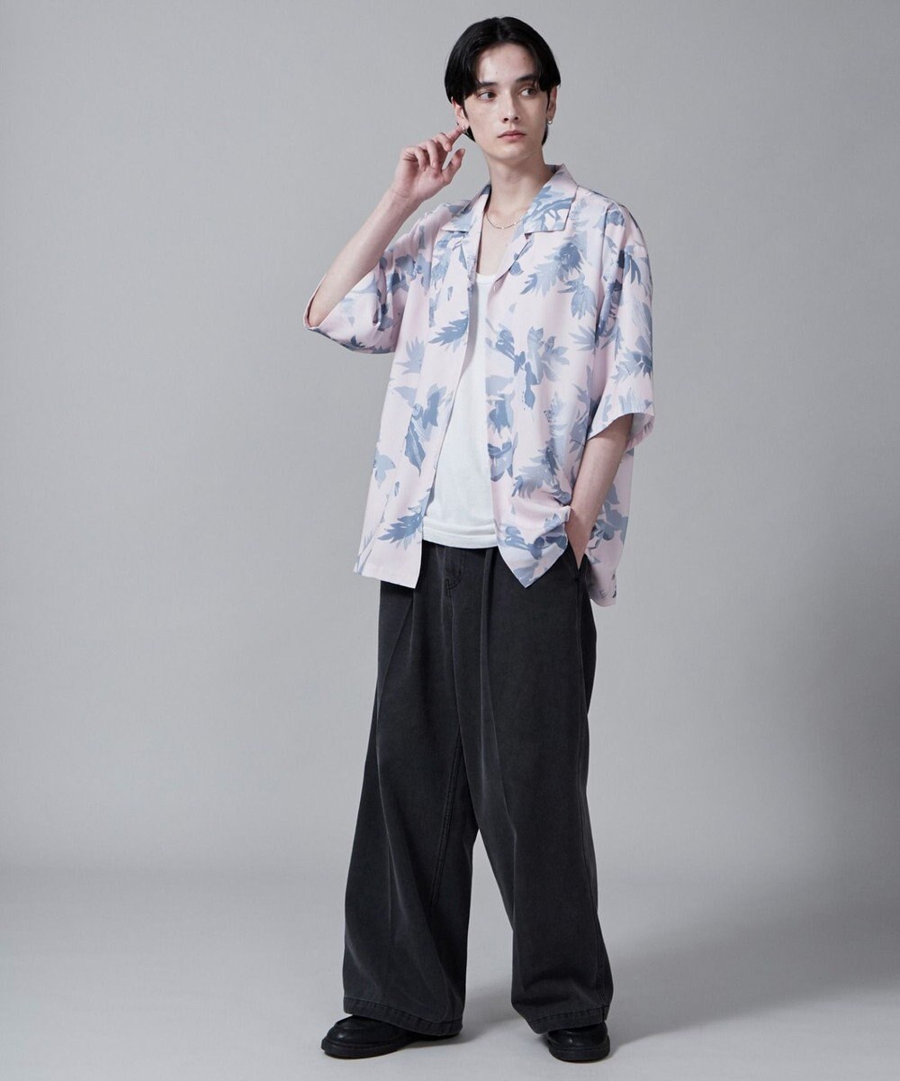 WEGO 【ユニセックス着用ITEM/MLサイズ展開】トロミアロハシャツ（S） 