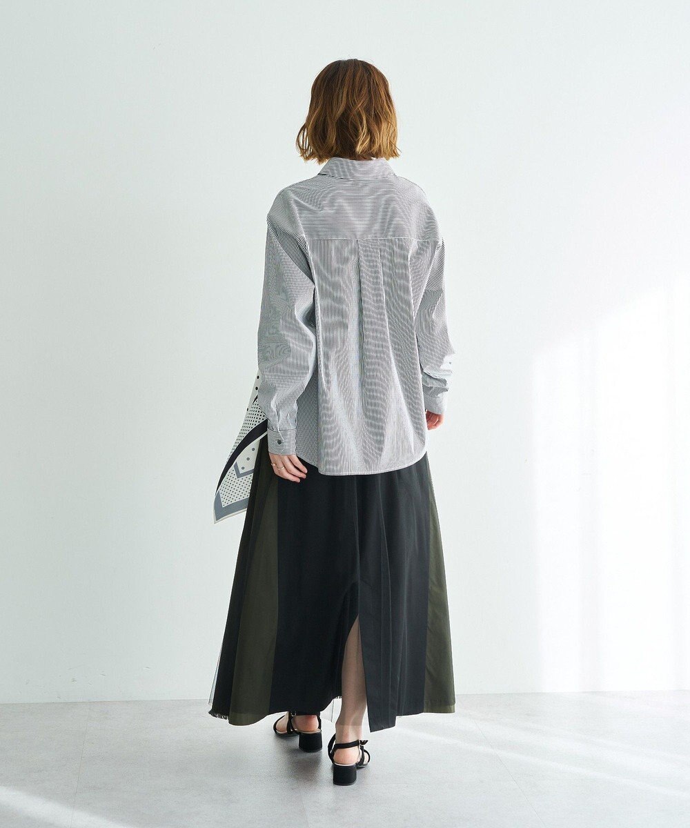 YECCA VECCA 異素材MIXロングスカート 