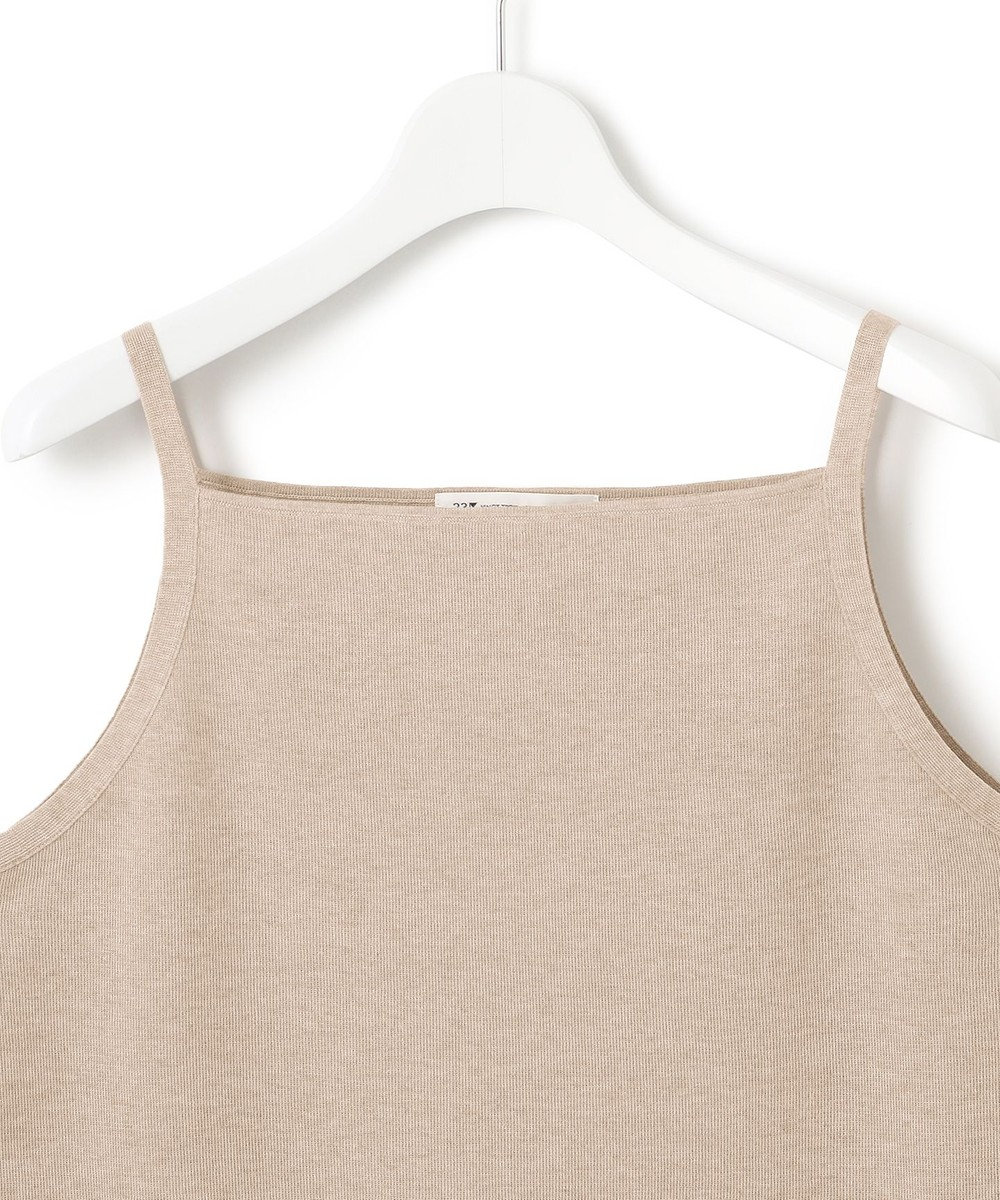 23区 【洗える】シャイニーシアー ニット キャミソール 