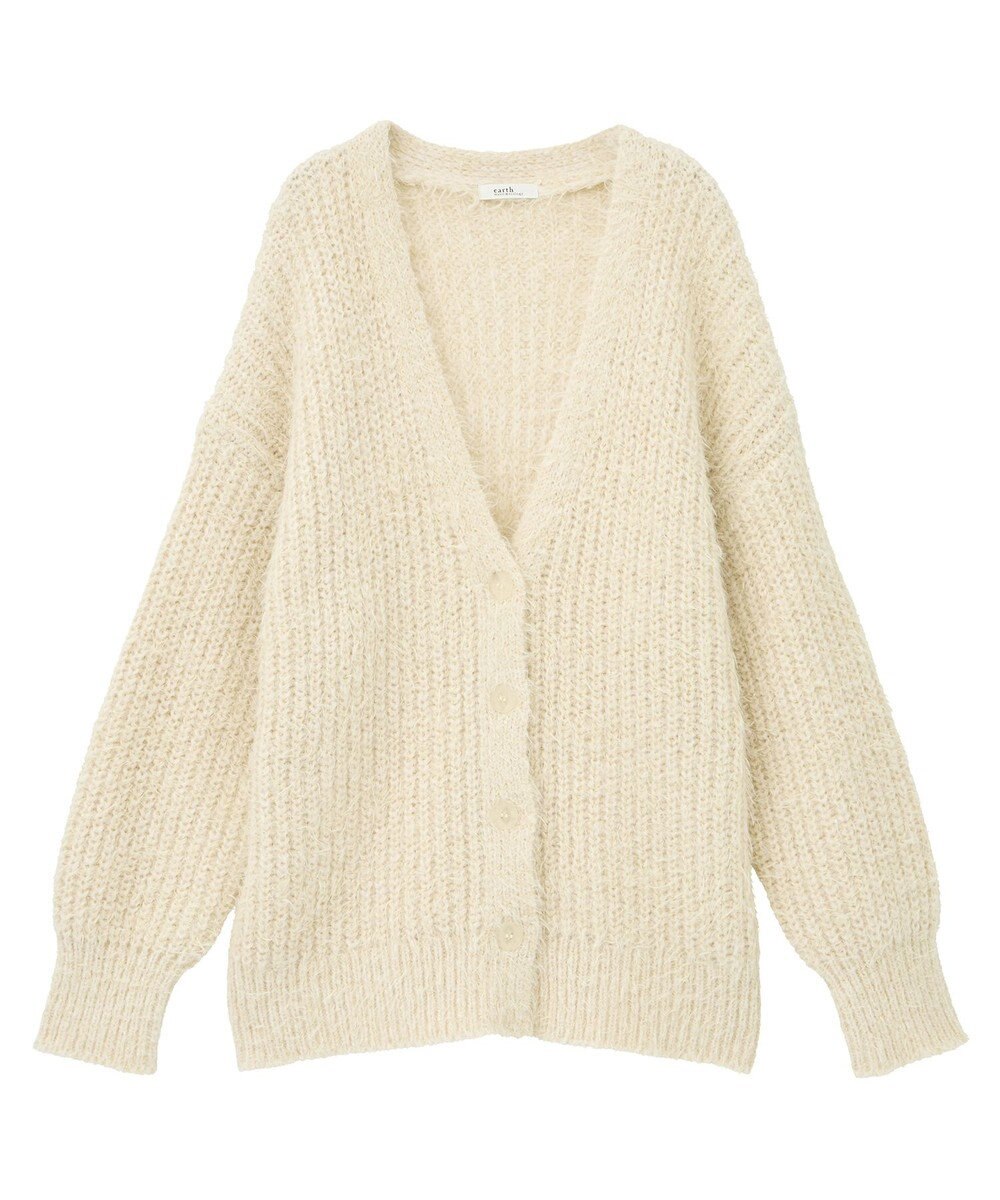 earth music&ecology 【予約】カラーミックスシャギーカーディガン 