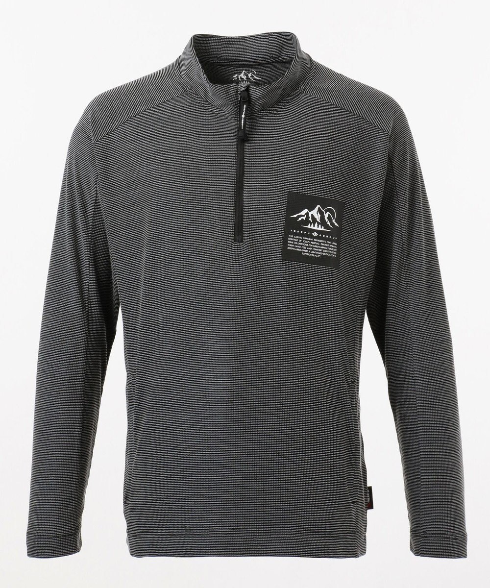 JOSEPH ABBOUD MOUNTAIN デルタメッシュ ハーフZIPカットソー 