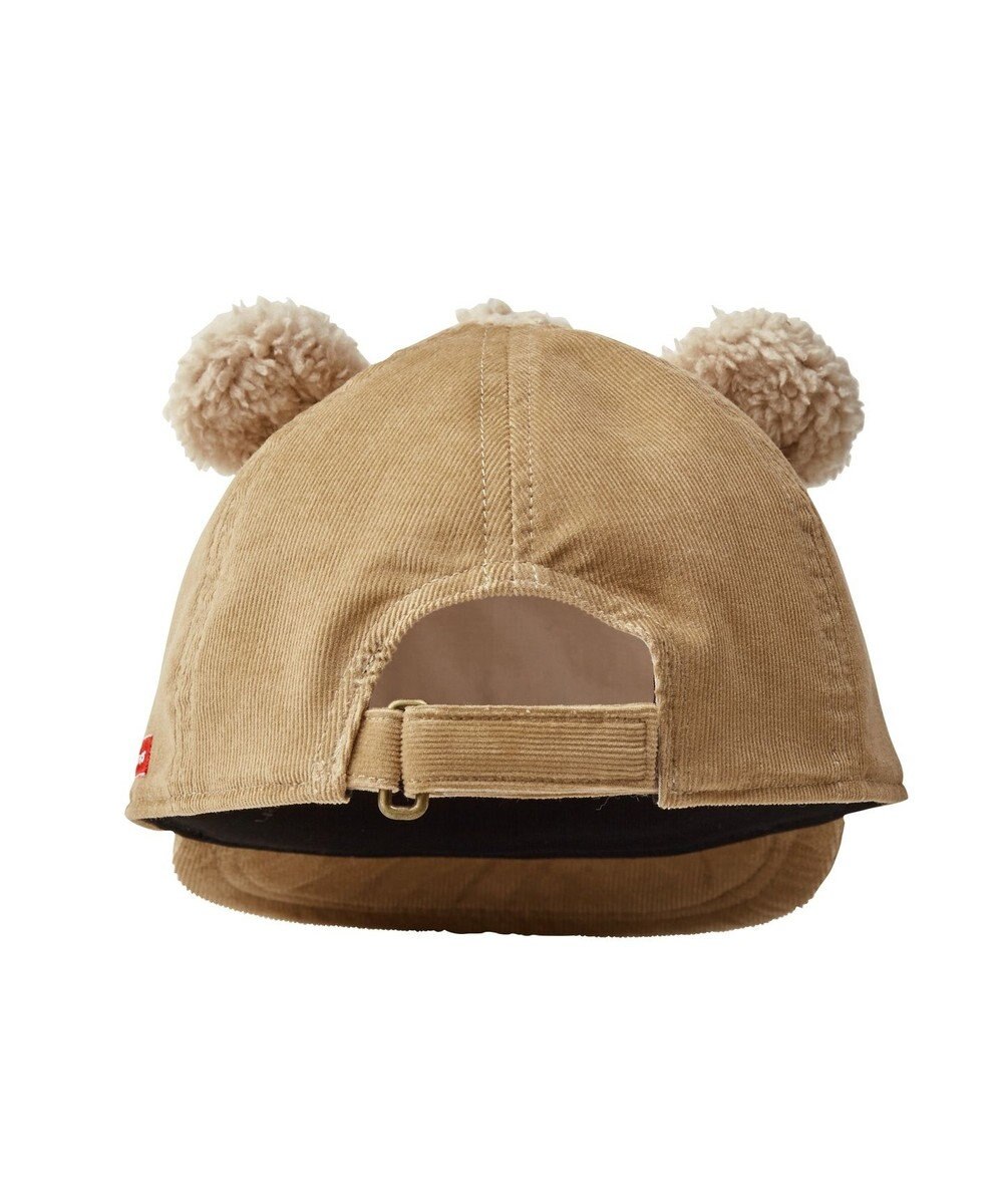 MIKI HOUSE HOT BISCUITS 【44-52cm】 くまのお顔 ボアキャップ 