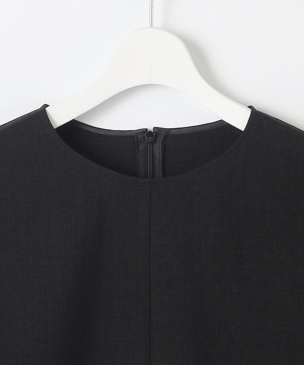 自由区 【セットアップ対応・接触冷感・UVカット・洗える】ライトリネンライク Tブラウス 