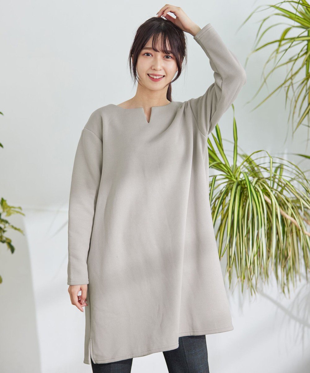 Tiaclasse 【洗える】裏起毛チュニック 