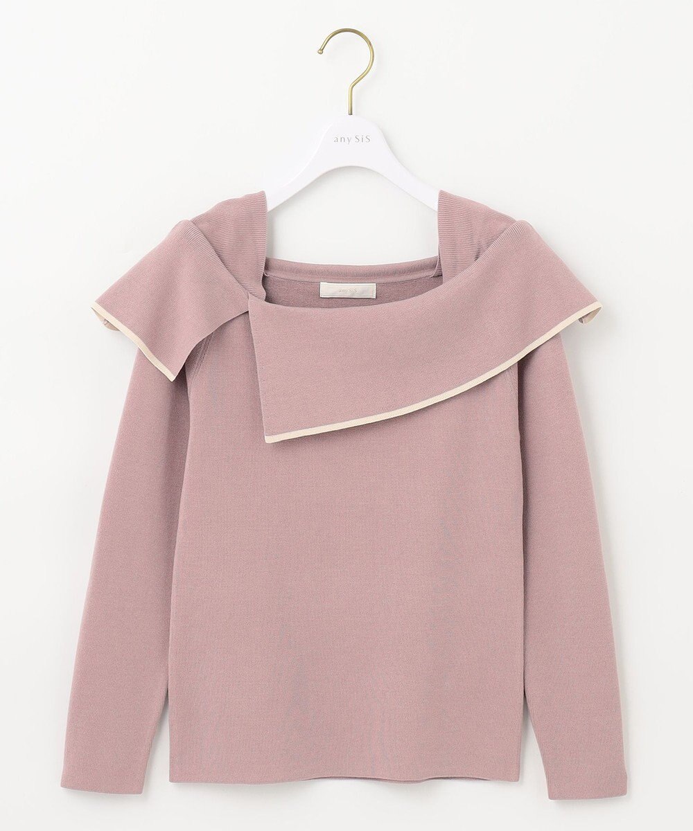 ANY SIS 【洗える】フレアカラープルオーバー 