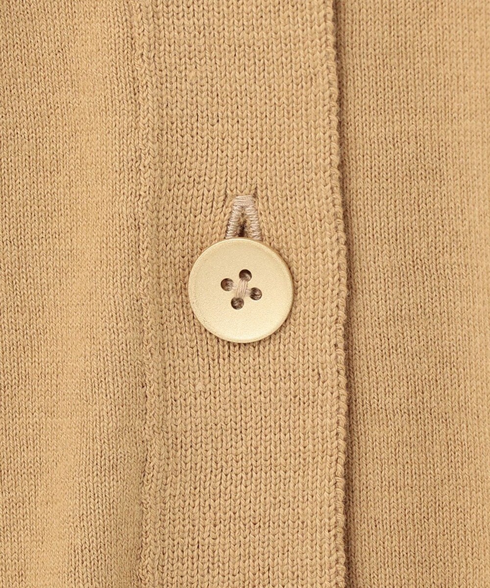 自由区 【洗える】シルクコットンハイゲージ Vネックカーディガン 